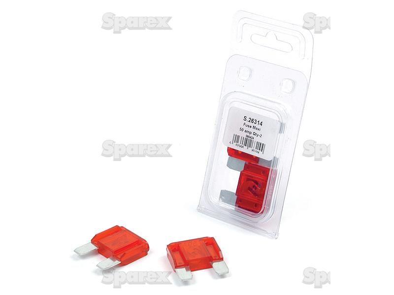 Maxi Blade Fuse Amps Red x 2 pcs. Agripak