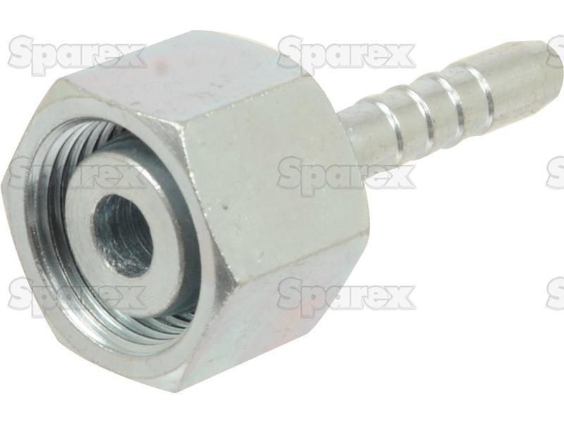 Dicsa Metric (French Gas) 24° Hose Insert 1/2'' x M24 x 1.5 Female Thread Straight Swivel