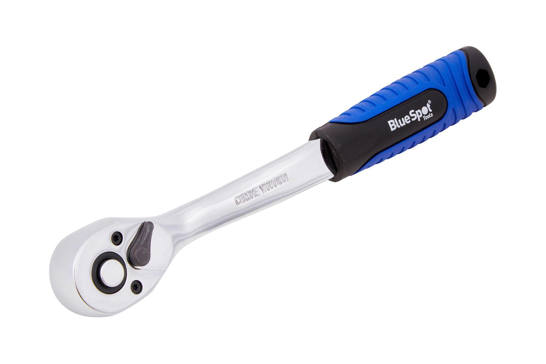 Blue Spot Tools 3/8" Soft Grip Ratchet (90 Teeth)