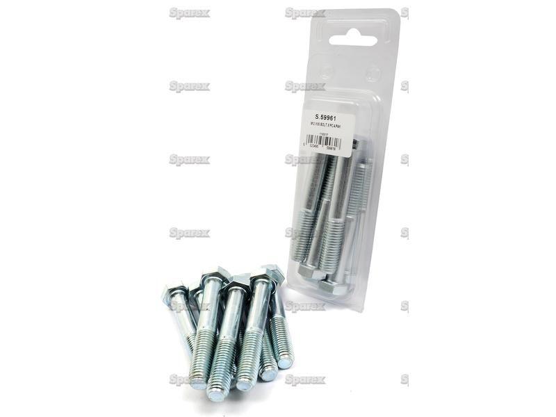 Metric Bolt, Size: M12 x 80mm (Din 931) 8 pcs. Agripak