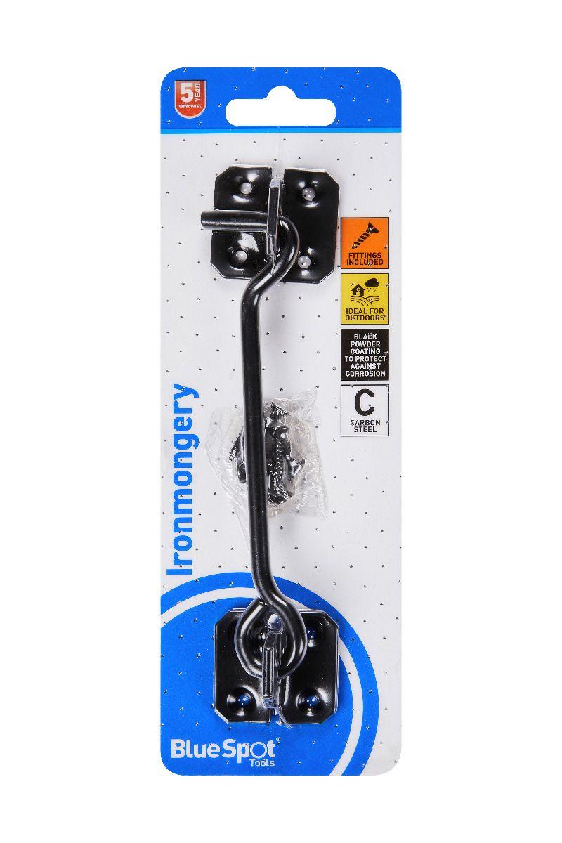 Blue Spot Tools Black Powder Coated Cabin Hook 152mm