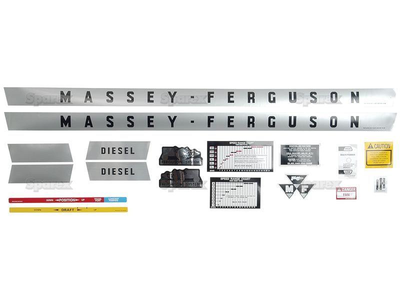 Decal Set - Massey Ferguson 135 (US) for Massey Ferguson 135 (100 Series)