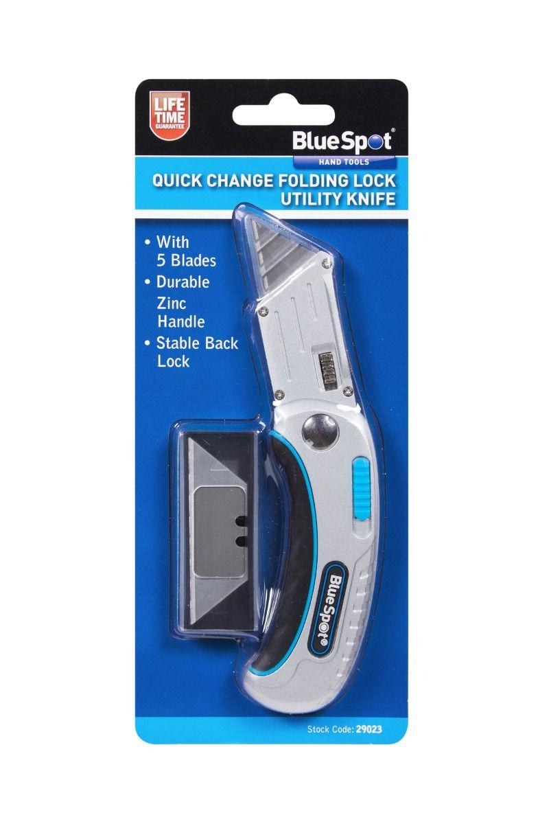 Blue Spot Tools Quick Change Folding Utility Knife