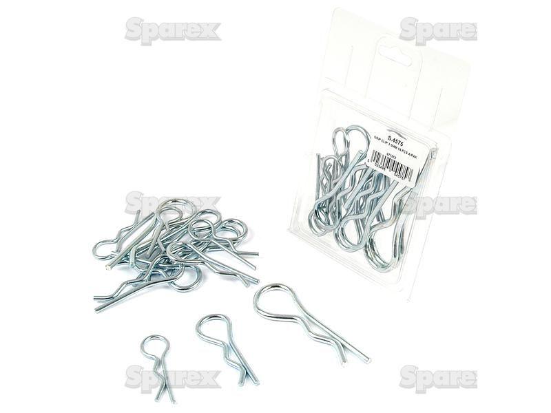 Grip Clip - Single Wound, Clip Ø3-5mm x 66-105mm