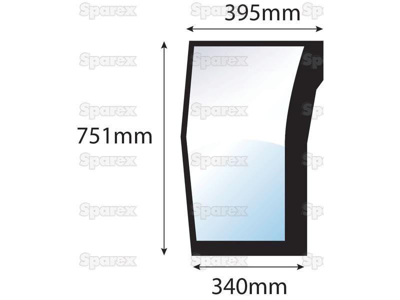 Lower Front Glass LH for Massey Ferguson (3806703M1)