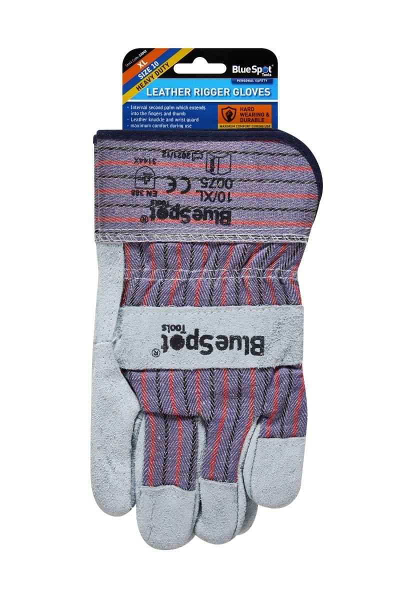 Blue Spot Tools Leather Rigger Glove (XL)