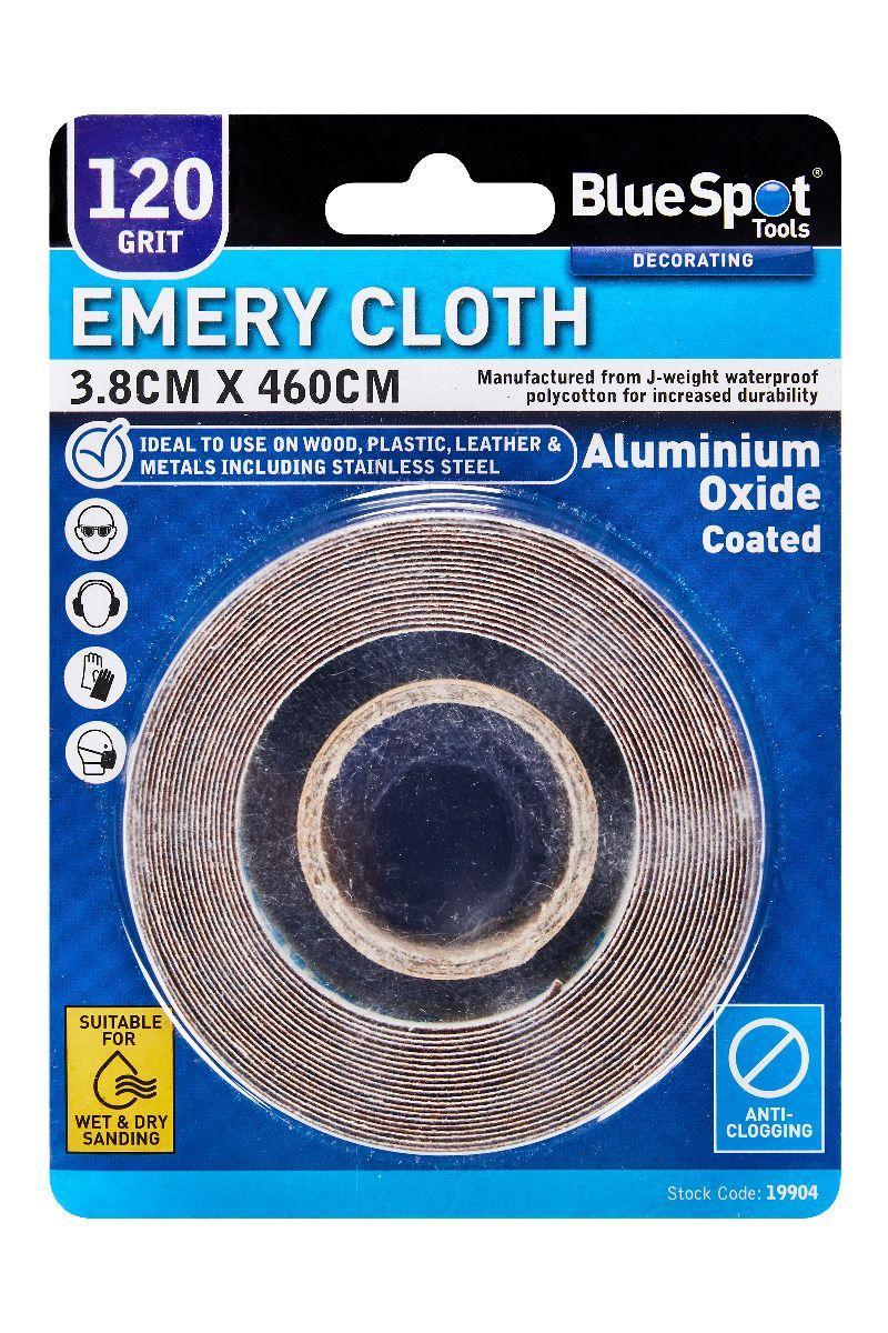 Blue Spot Tools 3.8cm x 460cm Emery Cloth 120 Grit