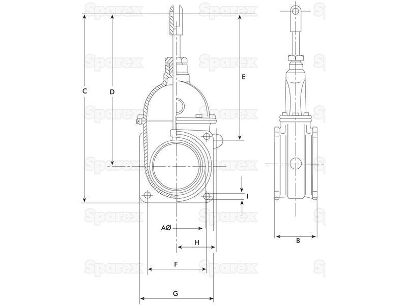 Gate valve - Double flanged 5''