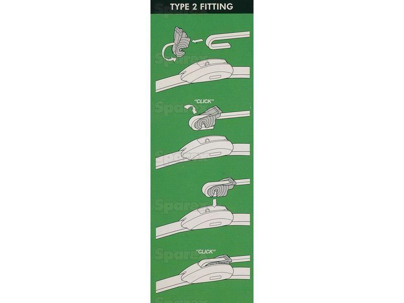 Wiper Blade - 14'' (350mm) 1pc. Lucas (LWFB14)