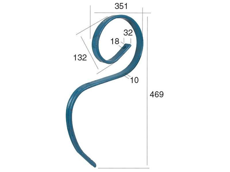 S Tine 32x10x550mm for Twose VARIOUS