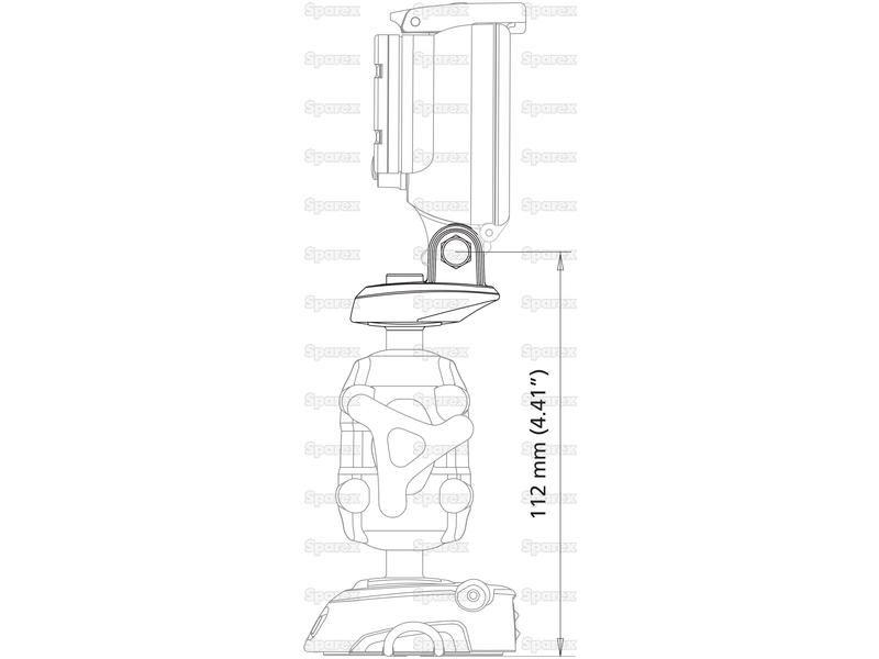 ROKK™ Mini GoPro and Garmin Plate ROKK mini.-Scanstrut (RL-510)
