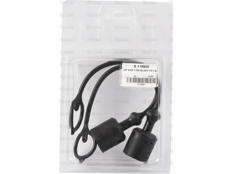 Dust Cap 1/2'' Black Fits Male Coupling TF12N (2 pcs. Agripak) Faster S.p.A (TF12N)