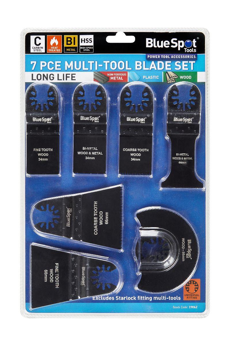 Blue Spot Tools 7 PCE Multi-Tool Blade Set