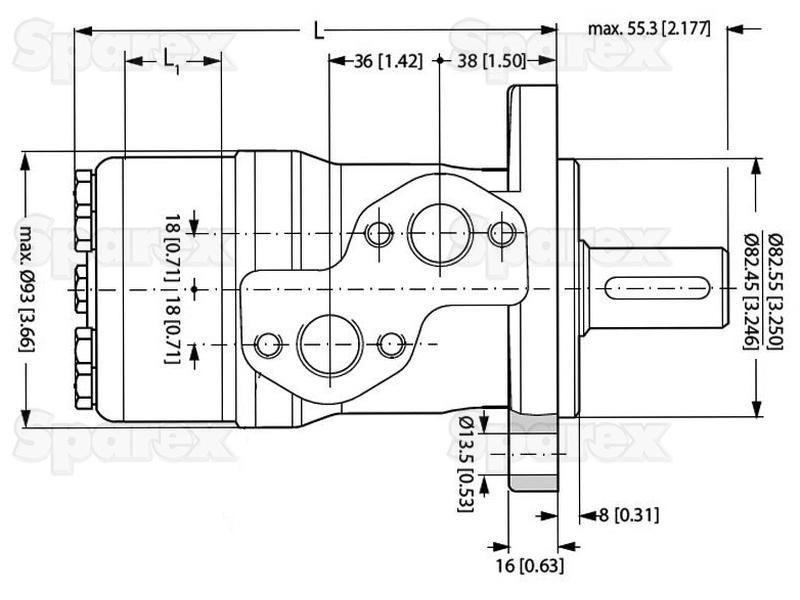 Orbital Hydraulic Motor Danfoss (11186712, 1510317, 1510617, OMP315, OMP3151510317)