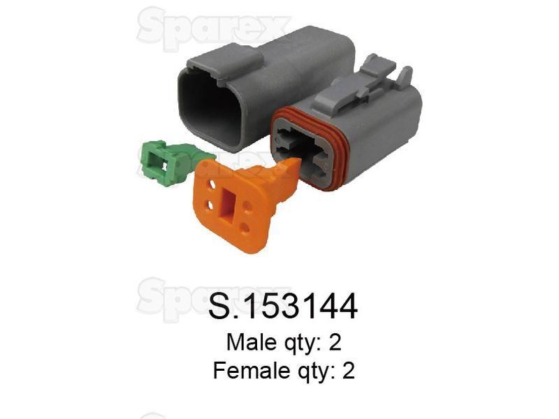 Deutsch DT Connector 4 Pole 4 pcs. (Bag)