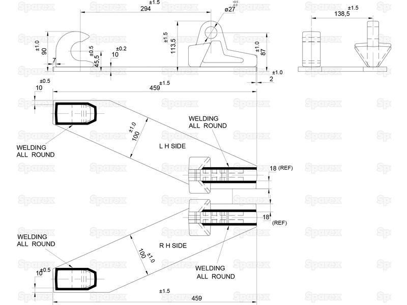 Loader Quick Attachment Bracket