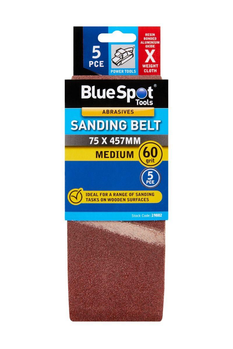 Blue Spot Tools 75 x 457mm Sanding Belt 60 Grit