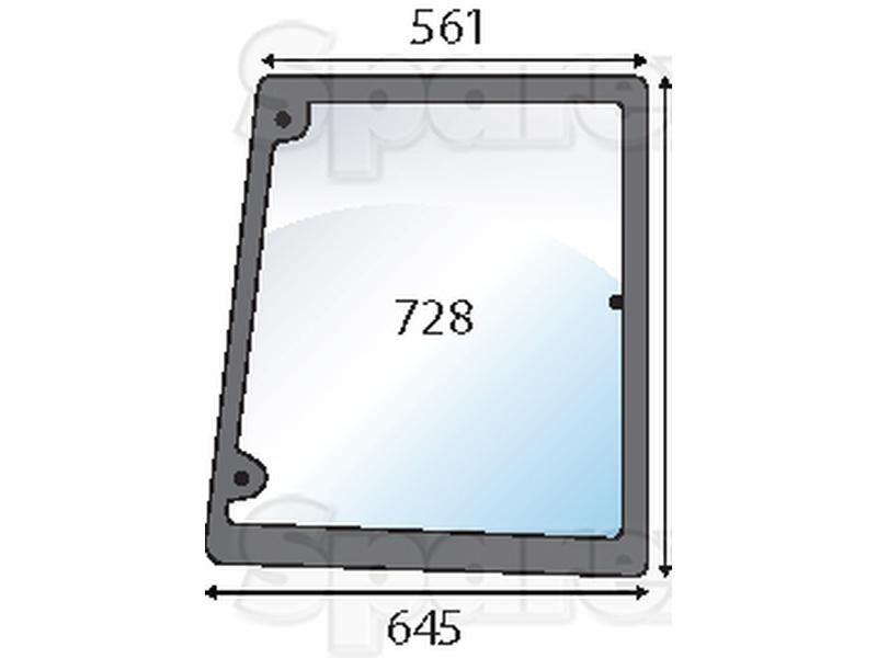 Side Glass RH for Case IH JX70U