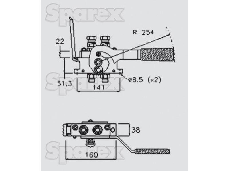 Faster Multiport Coupling - 2 Ports 3/8'' Body x 1/2'' BSP Female Thread (Fixed Part) Faster S.p.A (2PB06-2-12G F C, 2PB06212GFC, 2PB06-2-12GFC)