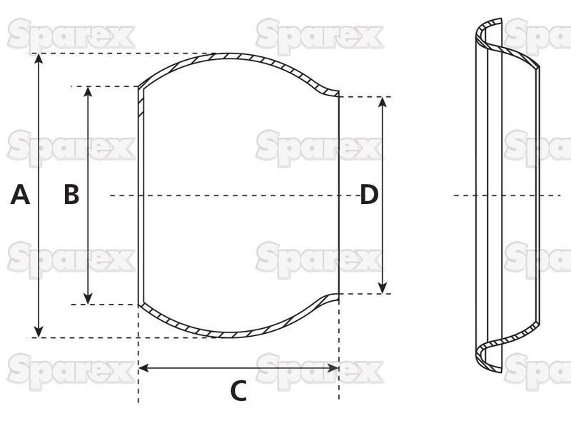 Weld on Ball - Male - 6'' (150mm) (Galvanised)