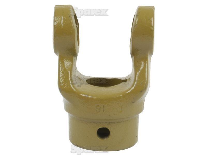 PTO Yoke - Keyed Yoke (U/J Size: 27 x 70mm) Bore Ø30mm, Key Size: 8mm. Bondioli & Pavesi, La Magdalena, Walterscheid