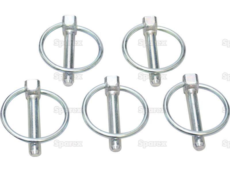 Round Linch Pin, Pin Ø8mm x 44.5mm (5 pcs. Agripak)