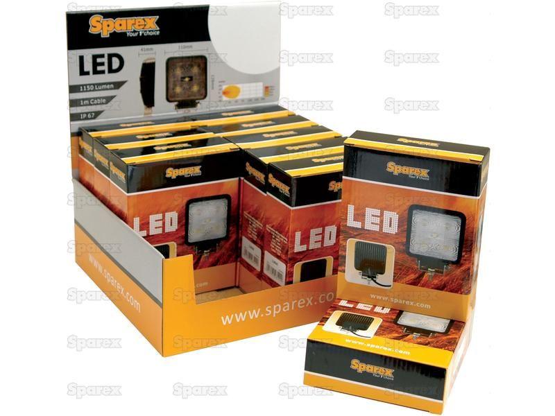 LED Work Light, Interference: No, 1800 Lumens, 10-30V (Display pack 10 pcs.)