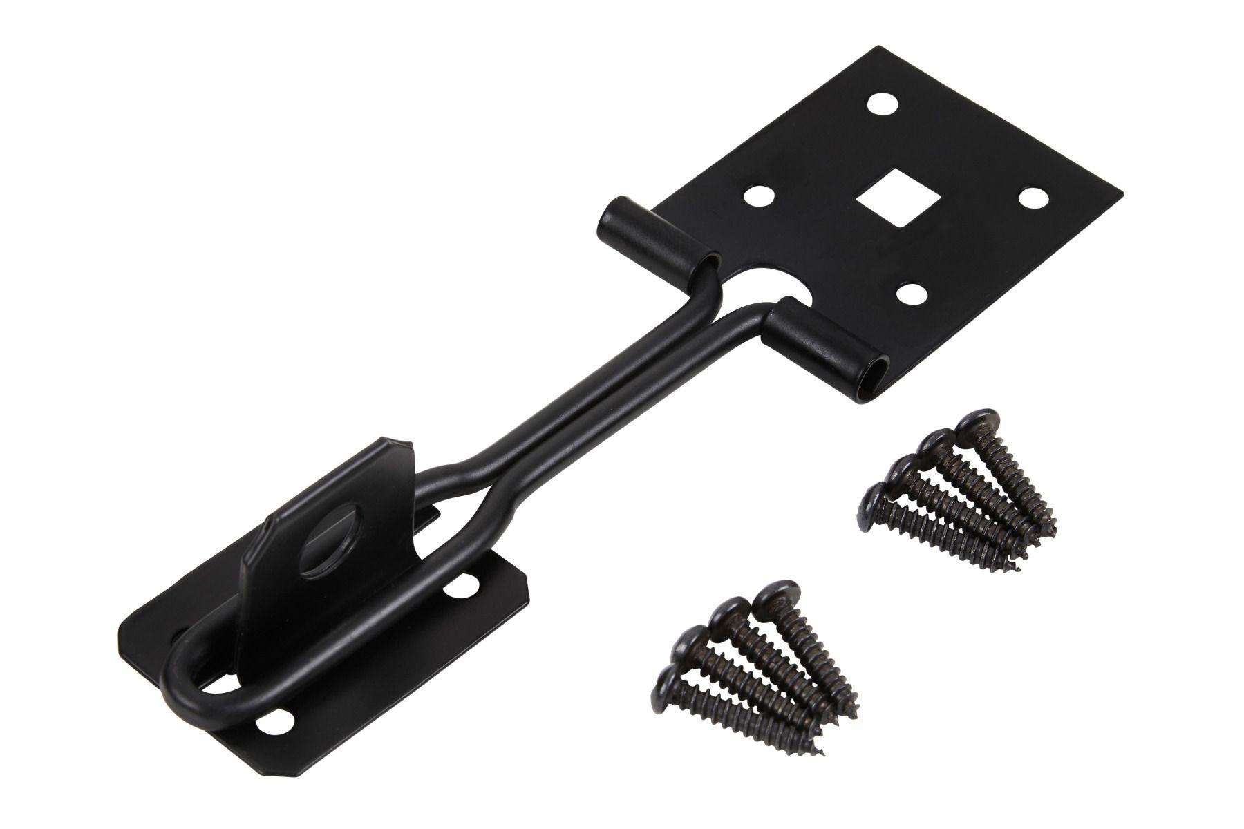 Blue Spot Tools Black Powder Coated Wire Hasp And Staple 152mm