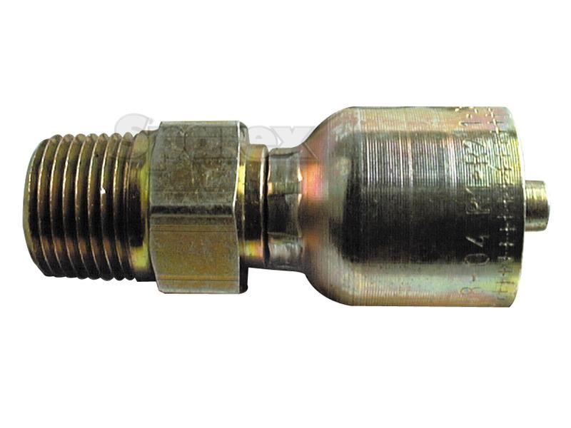Parker NPTF Hose Insert 3/8'' x 1/2'' x 14 Male Straight Pipe PARKER HANNIFIN (10148-8-6)