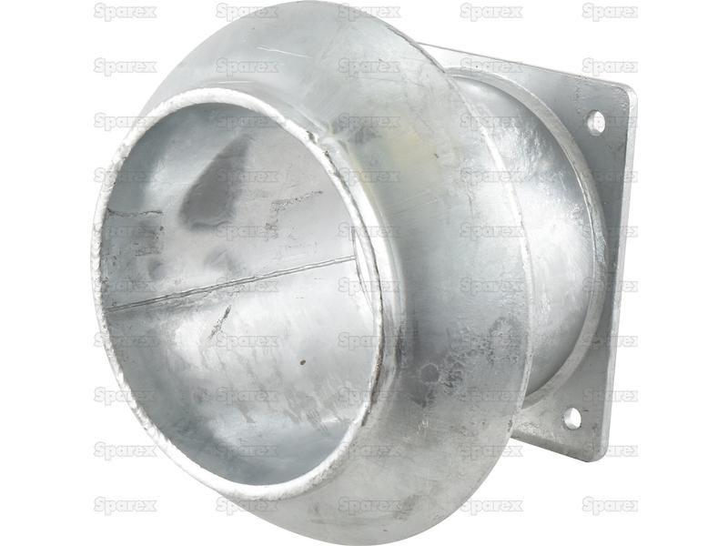 Coupling with Square Flange - Male 8'' (216mm) x (200mm) (Galvanised)