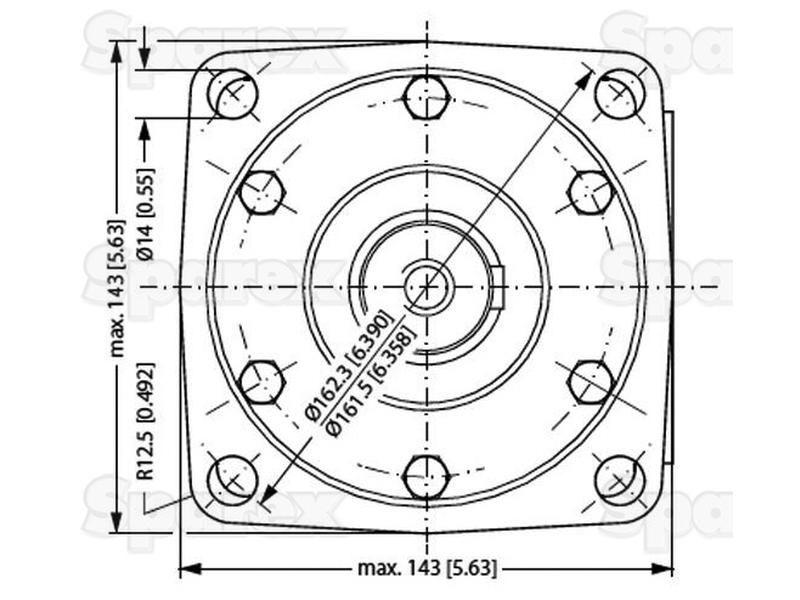 Orbital Hydraulic Motor Danfoss (151B3005, OMT500, OMT500151B3005)