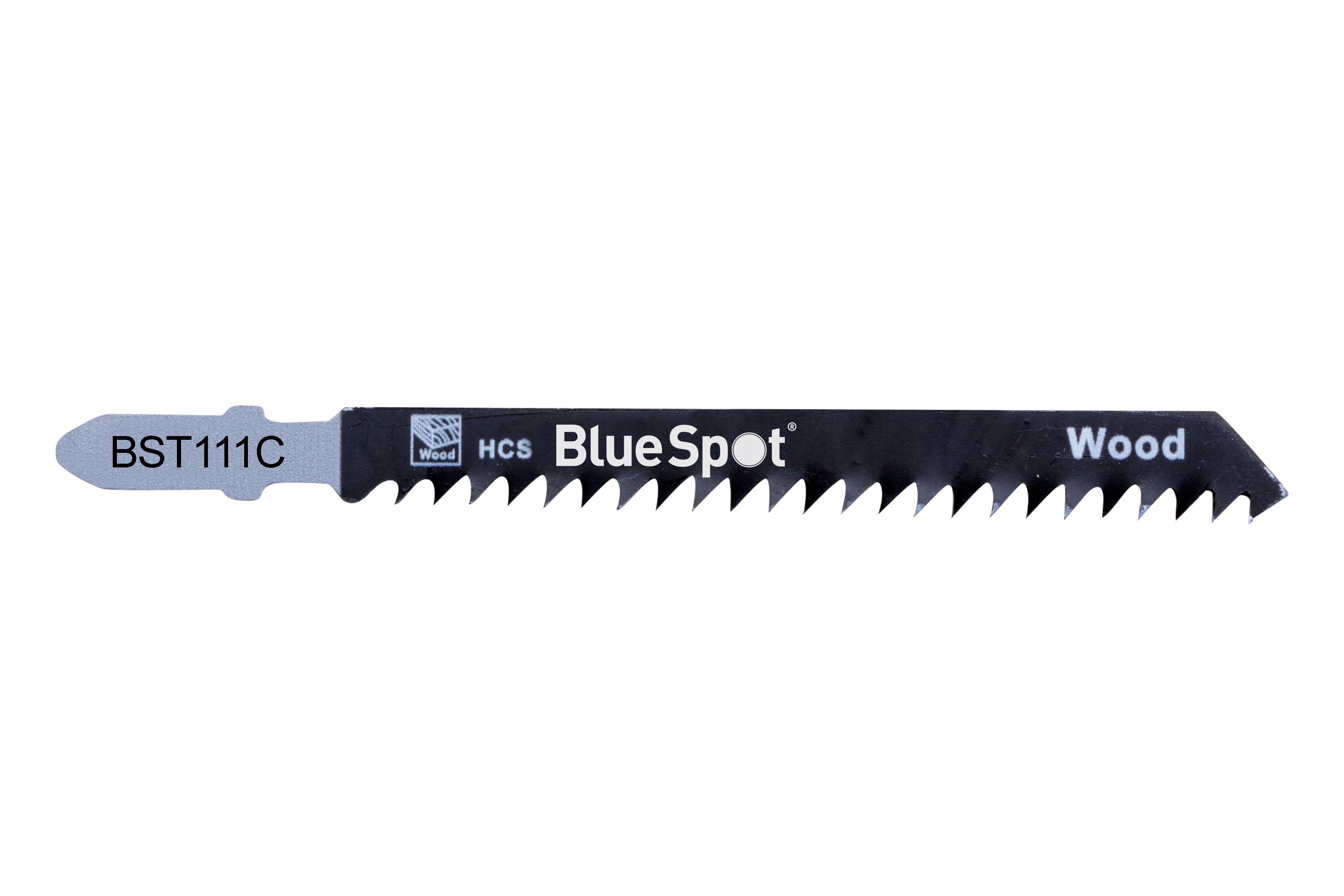 Blue Spot Tools 5 PCE HCS Quick Cut Jigsaw Blades For Wood (8 TPI)