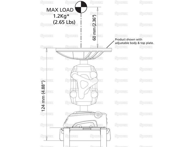 ROKK™ Mini Cable Tie Mount ROKK mini.-Scanstrut (RLS-403)