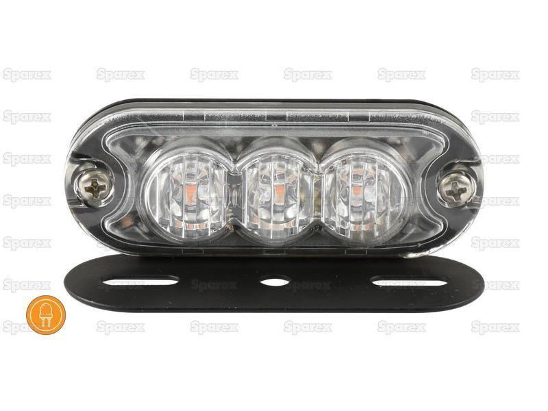LED Slimline Hazard Light, Interference: Class 3, Function: Single Flash, Double Flash, 12-24V