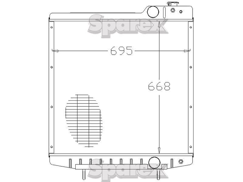 Radiator for Case IH 7250 (Magnum Series)