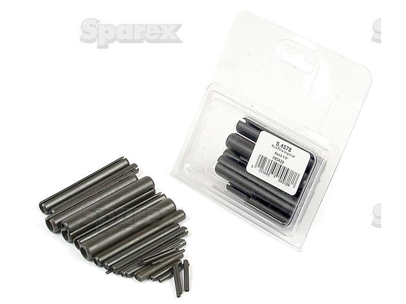 Imperial Roll Pins - 1/16'' - 1/2'', 24 pcs. (Din: 1481) Agripak.