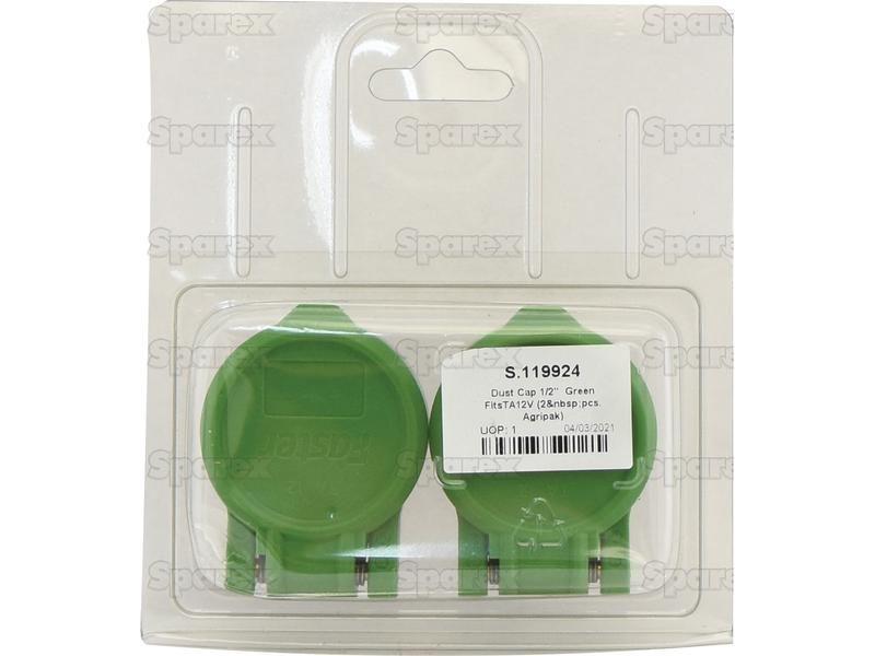 Dust Cap 1/2'' Green Fits  TA12V (2 pcs. Agripak) Faster S.p.A (TA12V)
