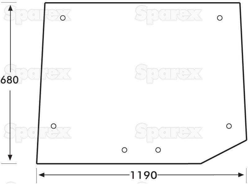 Rear Window for Case IH (144794A1)