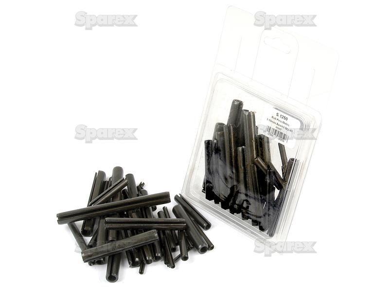 Metric Roll Pins Assortment - Ø3 - 10mm, 40 pcs. Agripak.