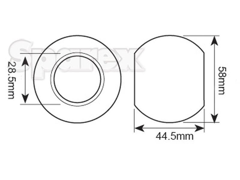 Lower Link Ball (Cat. 2/2) for Steyr 485 KOMPAKT