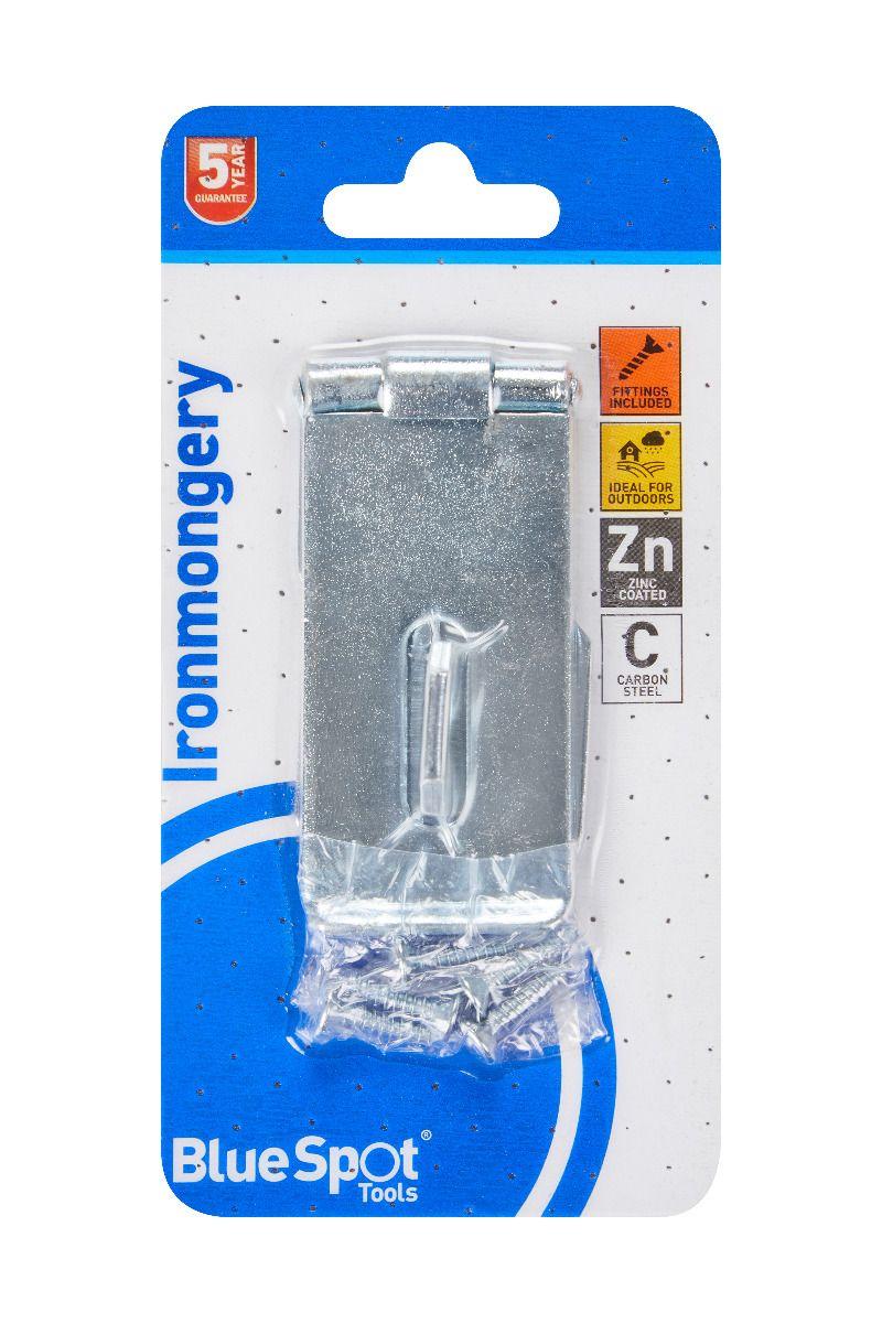 Blue Spot Tools Zinc Plated Hasp And Staple 75mm