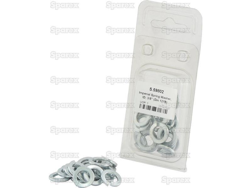 Imperial Spring Washer, ID: 3/8'' (Din 127B), 20 pcs. Agripak