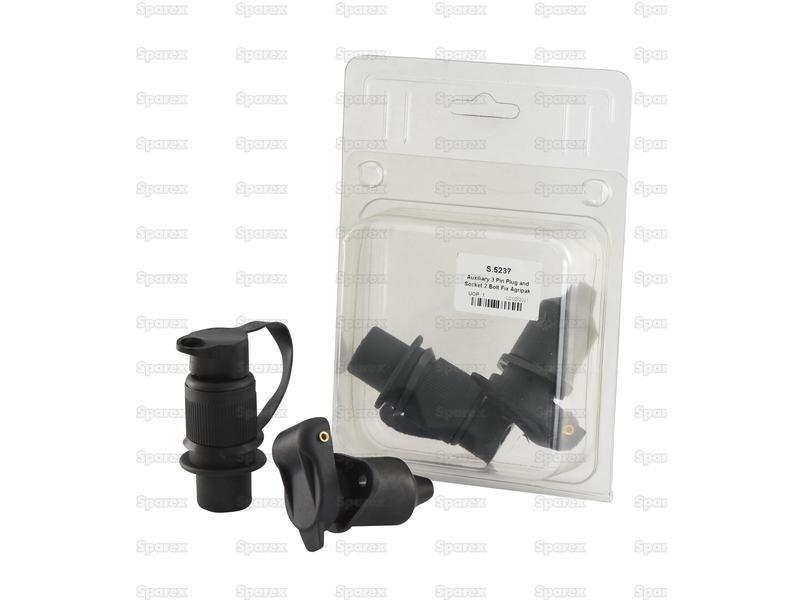 Auxiliary 3 Pin Plug and Socket 2 Bolt Fix Agripak