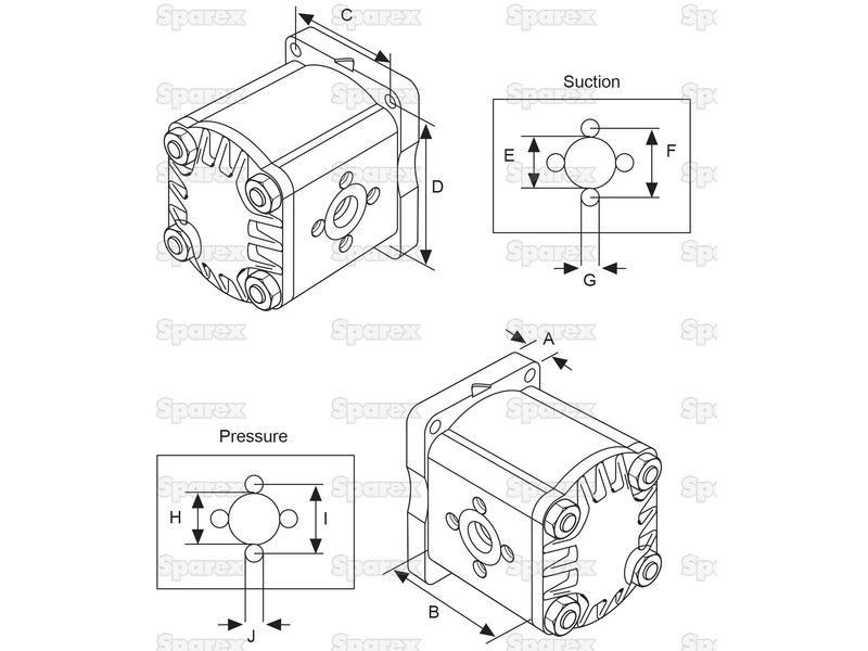 Single Hydraulic Pump for Massey Ferguson