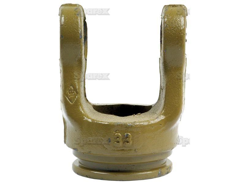 PTO Tube Yoke (U/J Size: 23.8 x 61.2mm) Profile: Lemon, Size: 34.5 x 4mm, Ref: Ov. La Magdalena, Massey Ferguson, Walterscheid