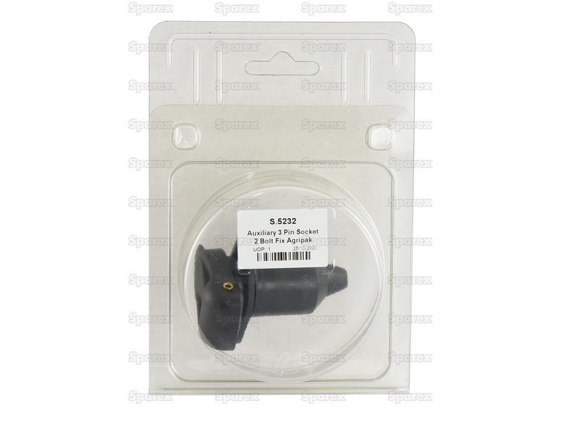 Auxiliary 3 Pin Socket 2 Bolt Fix Agripak