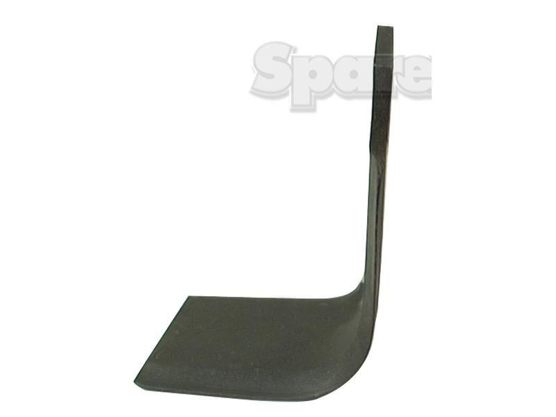 Rotavator Blade Square LH 80x8mm Height: 188mm. Hole centres: 46mm. Hole Ø: 14.5mm. Replacement for Kverneland, Maletti for Maletti B