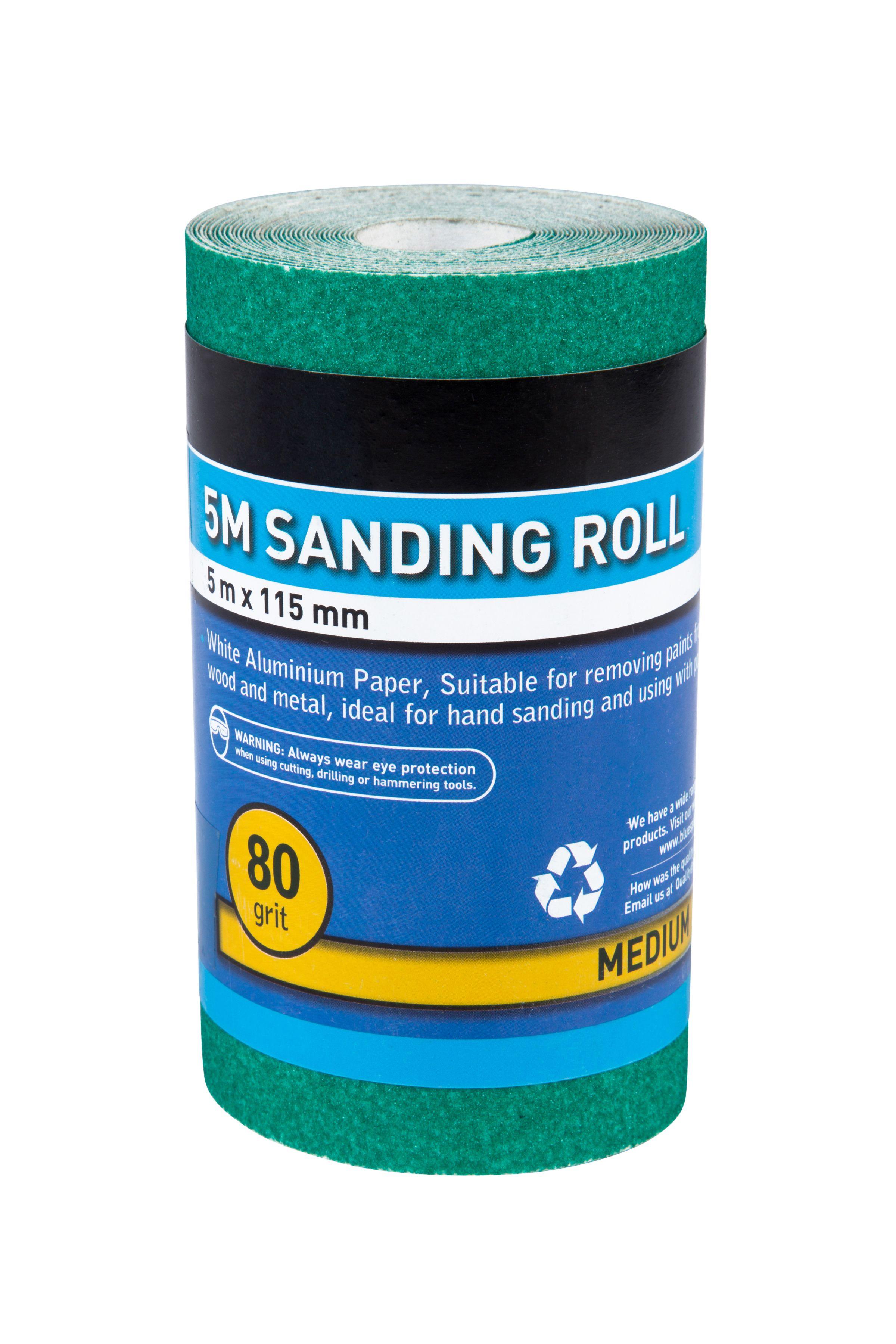 Blue Spot Tools 5mtr 115mm Sanding Roll 80 Grit