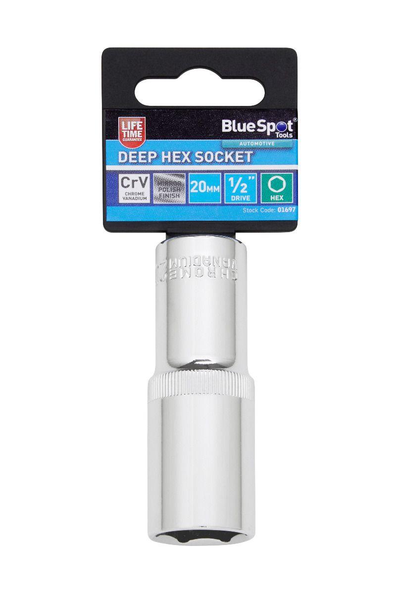 Blue Spot Tools Individual 20mm 1/2" Deep Hex Socket