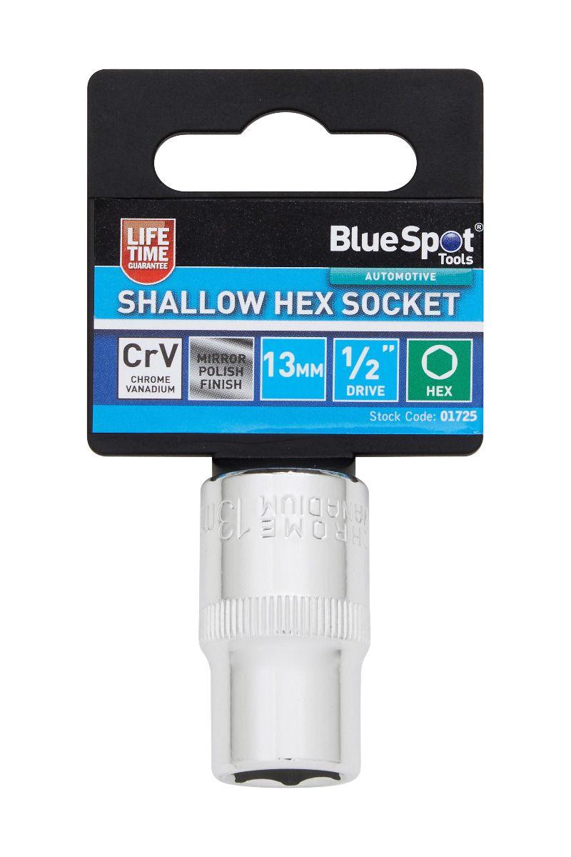 Blue Spot Tools Individual 13mm 1/2" Shallow Hex Socket
